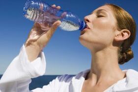 Drink water during a lazy diet