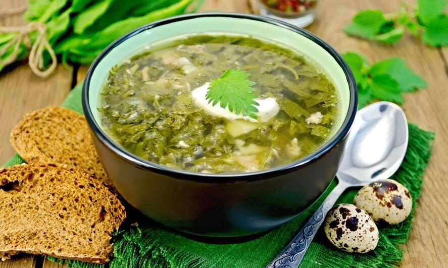 Green soup for the lazy diet