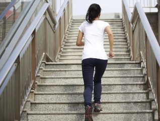 stairs instead of the elevator